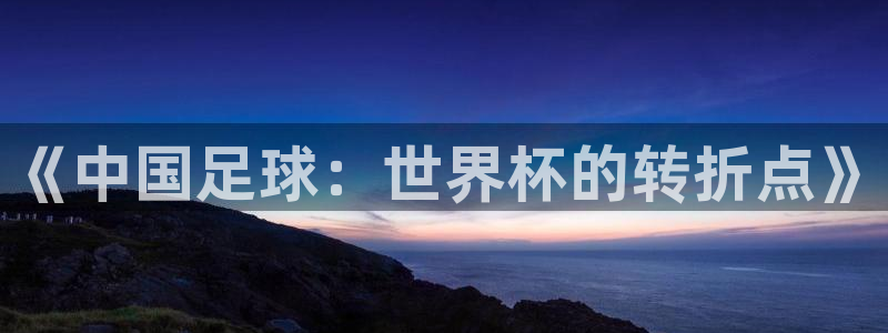 广东汇赢：《中国足球：世界杯的转折点》